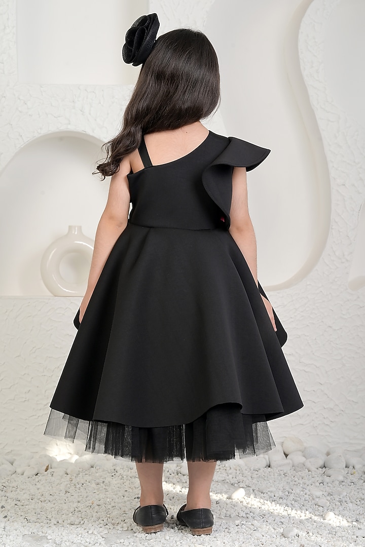 neoprene black dress Little Creative Factory Neoprene Turtleneck Dress 2Y-3Y main image 0