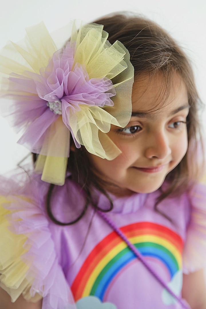 Lavender Satin Dress by MIAKKI KIDS at Pernia's Pop Up Shop