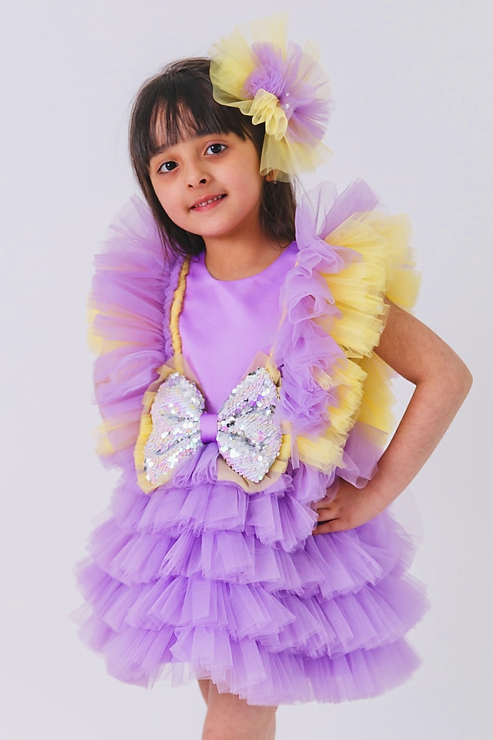 Lavender Net Dress by MIAKKI KIDS at Pernia's Pop Up Shop