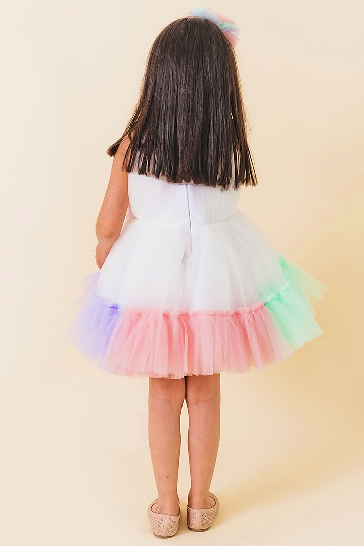 Multi-Colored Net Dress by MIAKKI KIDS at Pernia's Pop Up Shop