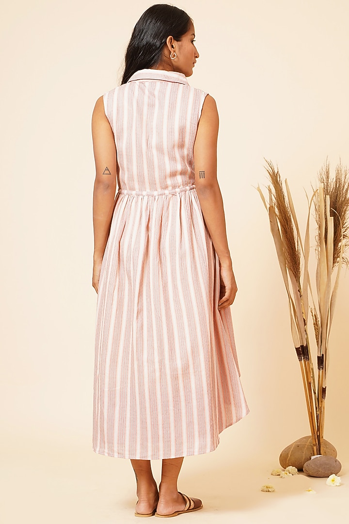 Yellow Pure Cotton Layered Maxi Summer Dress With Cape by Miar Designs-By Siddhi Shah at Pernia's Pop Up Shop