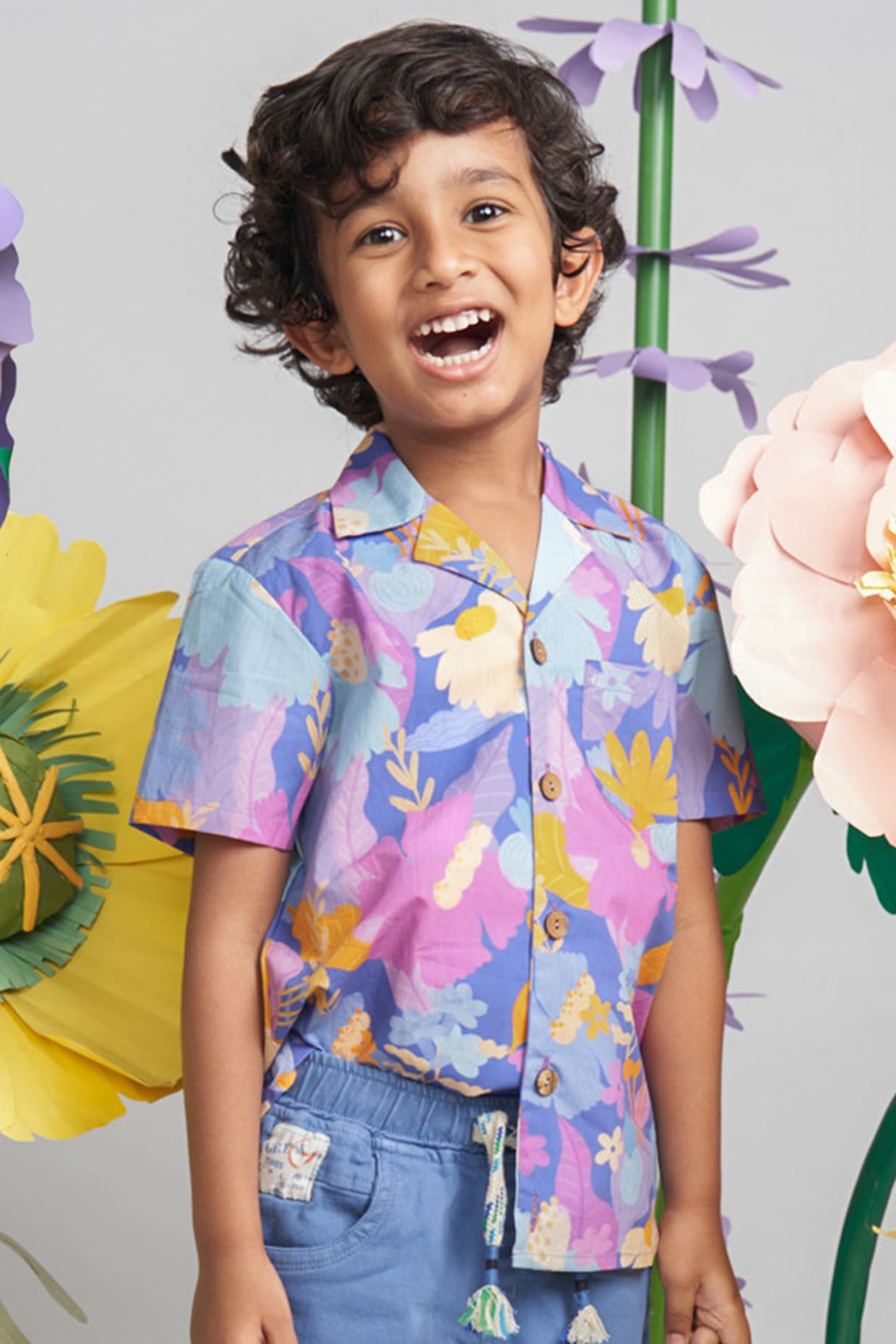 Floral shirt hot sale for baby boy