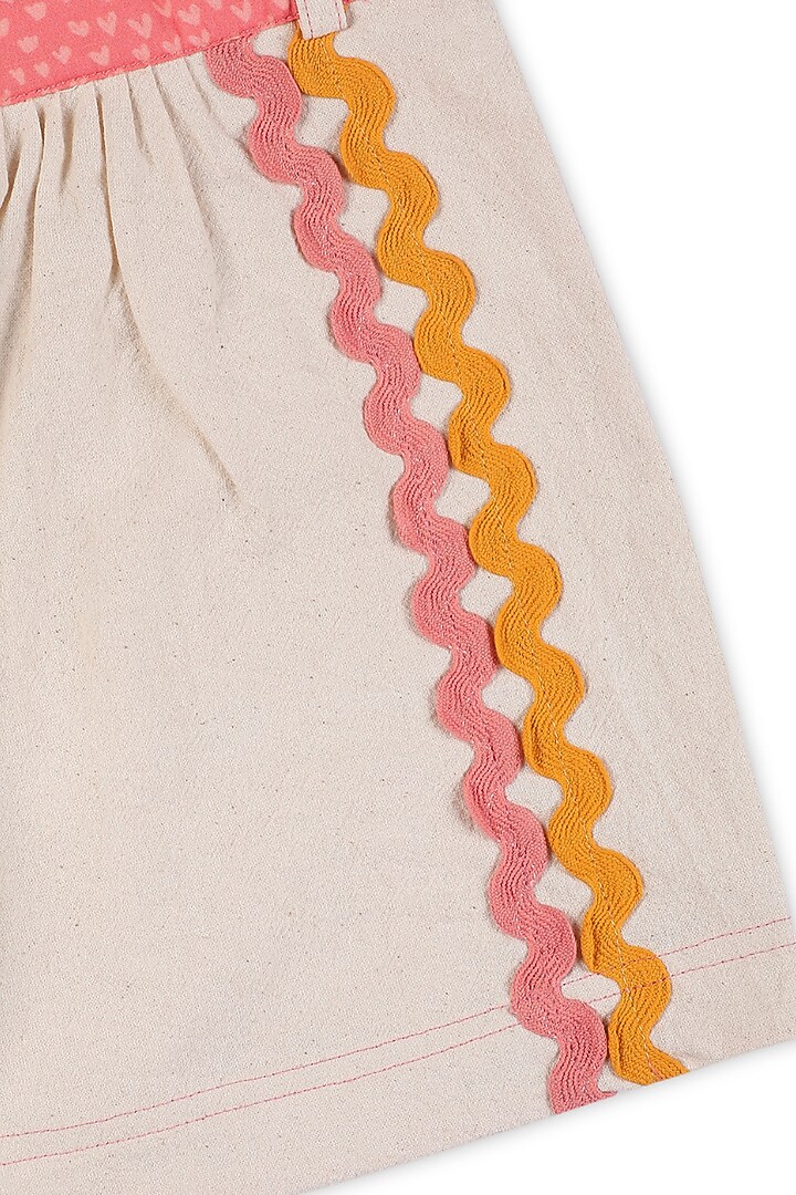 Off-White Crushed Cotton Shorts For Girls by Miko Lolo at Pernia's Pop Up Shop