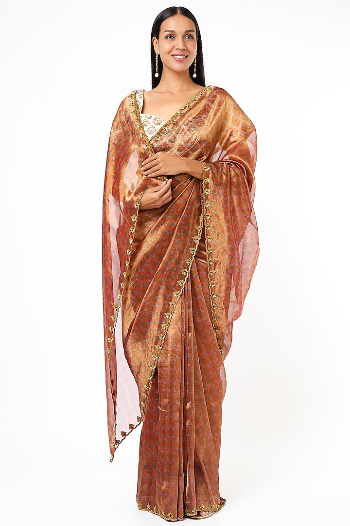 Magenta Digital Printed Saree Design By Mimamsaa At Pernias Pop Up Shop 2024 8382