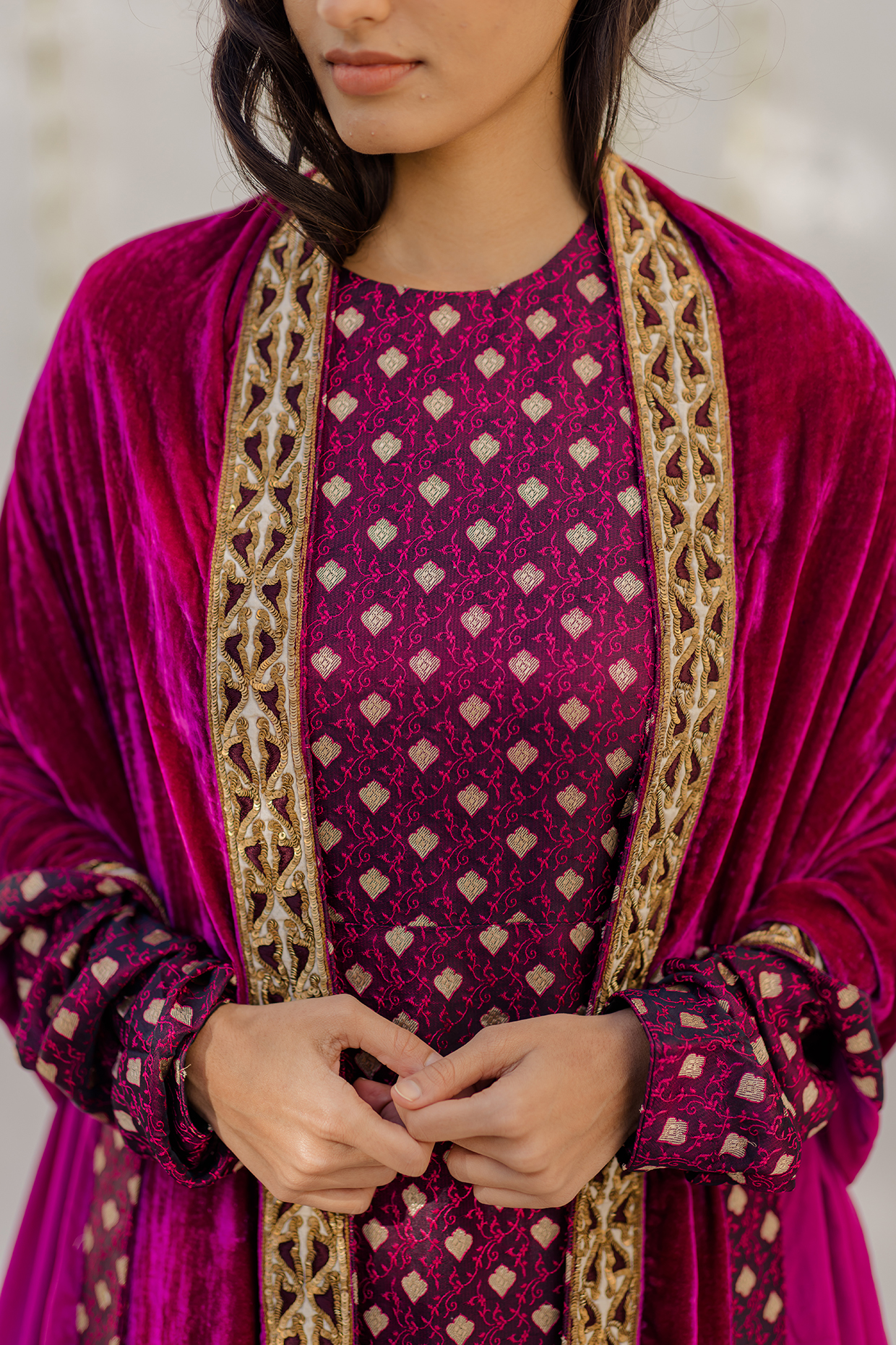 Velvet dupatta 2024 suits online