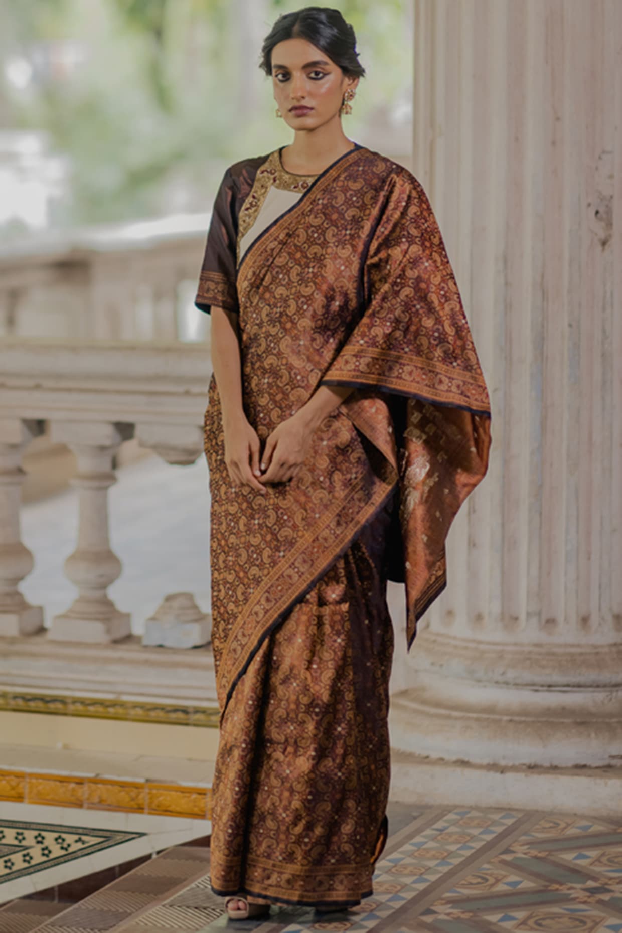 Z Tanchui Silk Saree – Sanjar Creation