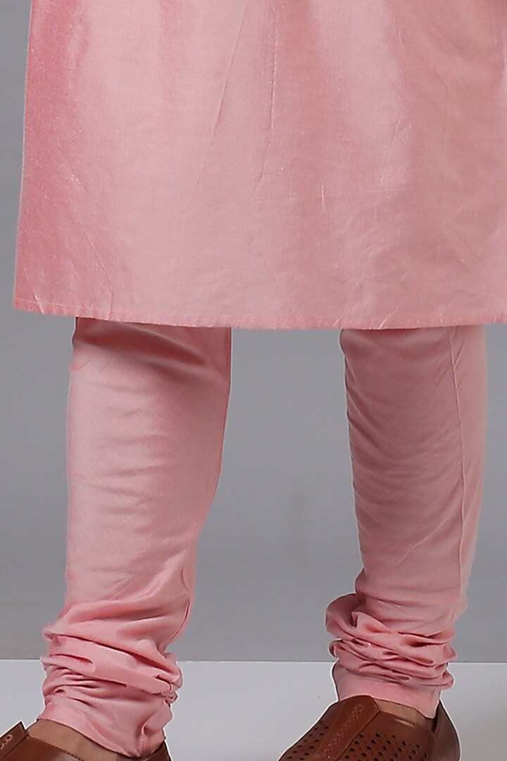 Blush Pink Kurta Set With Bundi Jacket by Minaki Men at Pernia's Pop Up Shop