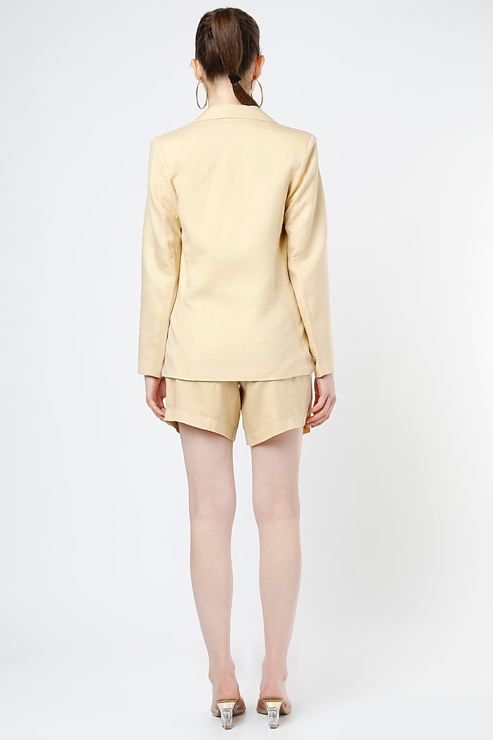 Sand Brown Tencel Twill Co-Ord Set by Mia Magell at Pernia's Pop Up Shop