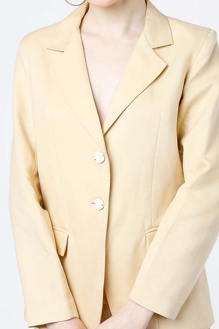 Sand Brown Tencel Twill Co-Ord Set by Mia Magell at Pernia's Pop Up Shop