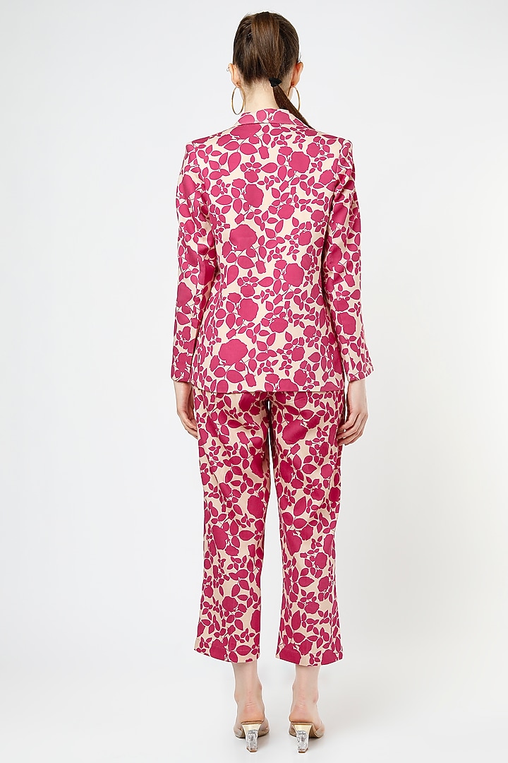 Pink Cotton Satin Co-Ord Set by Mia Magell at Pernia's Pop Up Shop