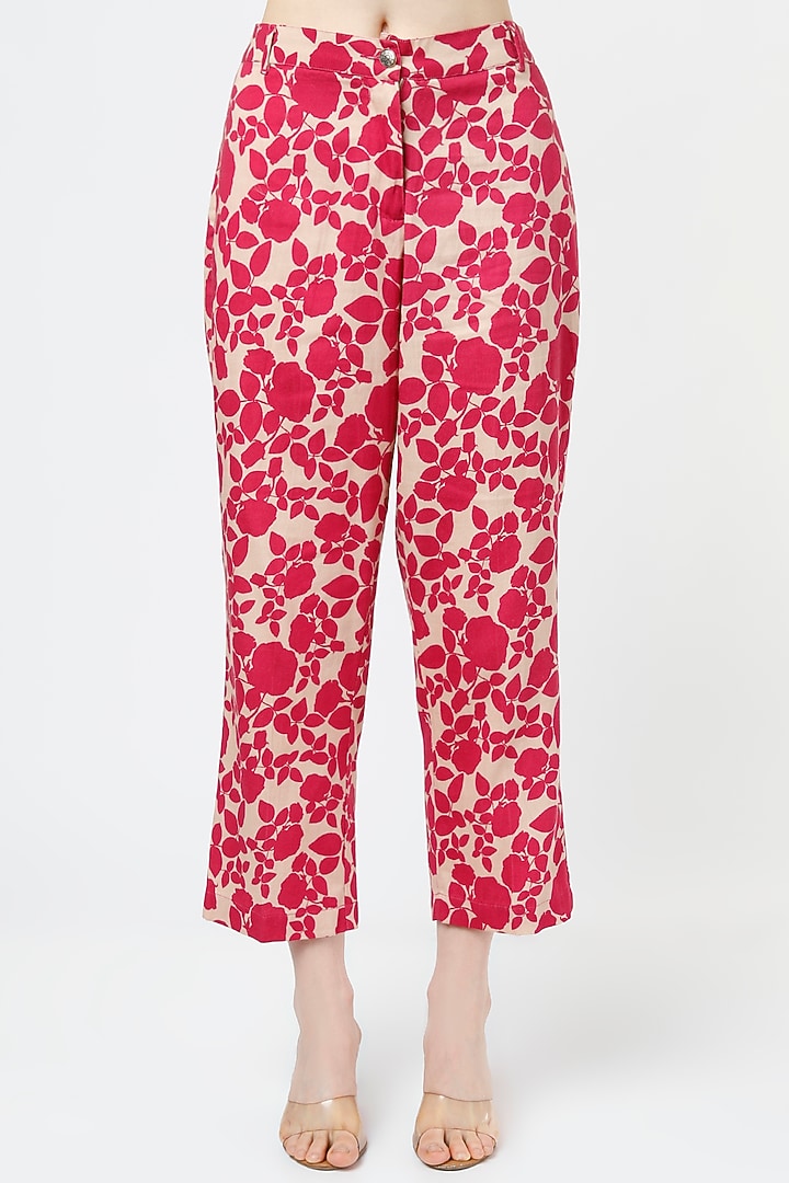 Pink Cotton Satin Co-Ord Set by Mia Magell at Pernia's Pop Up Shop