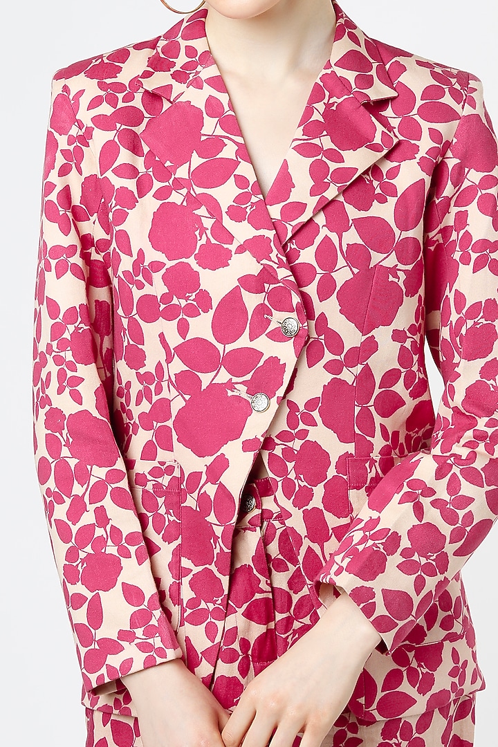 Pink Cotton Satin Co-Ord Set by Mia Magell at Pernia's Pop Up Shop