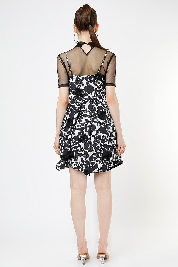 Black & White Poplin Printed Summer Dress by Mia Magell at Pernia's Pop Up Shop