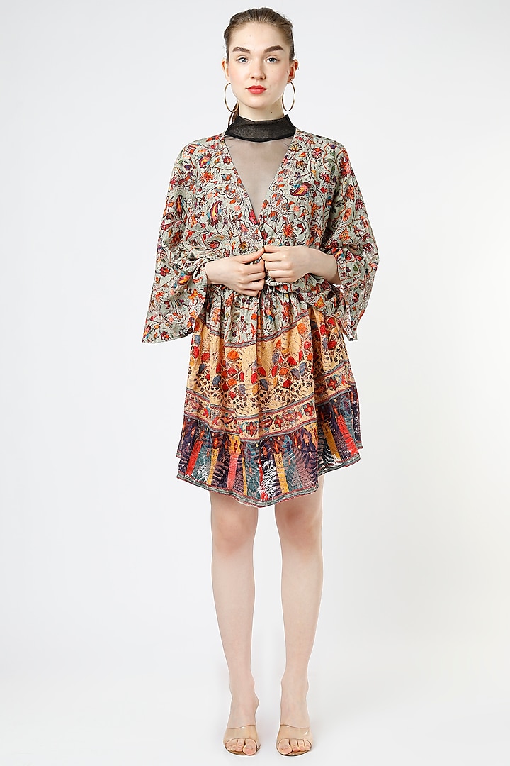 Multi-Colored Jacquard Dress by Mia Magell