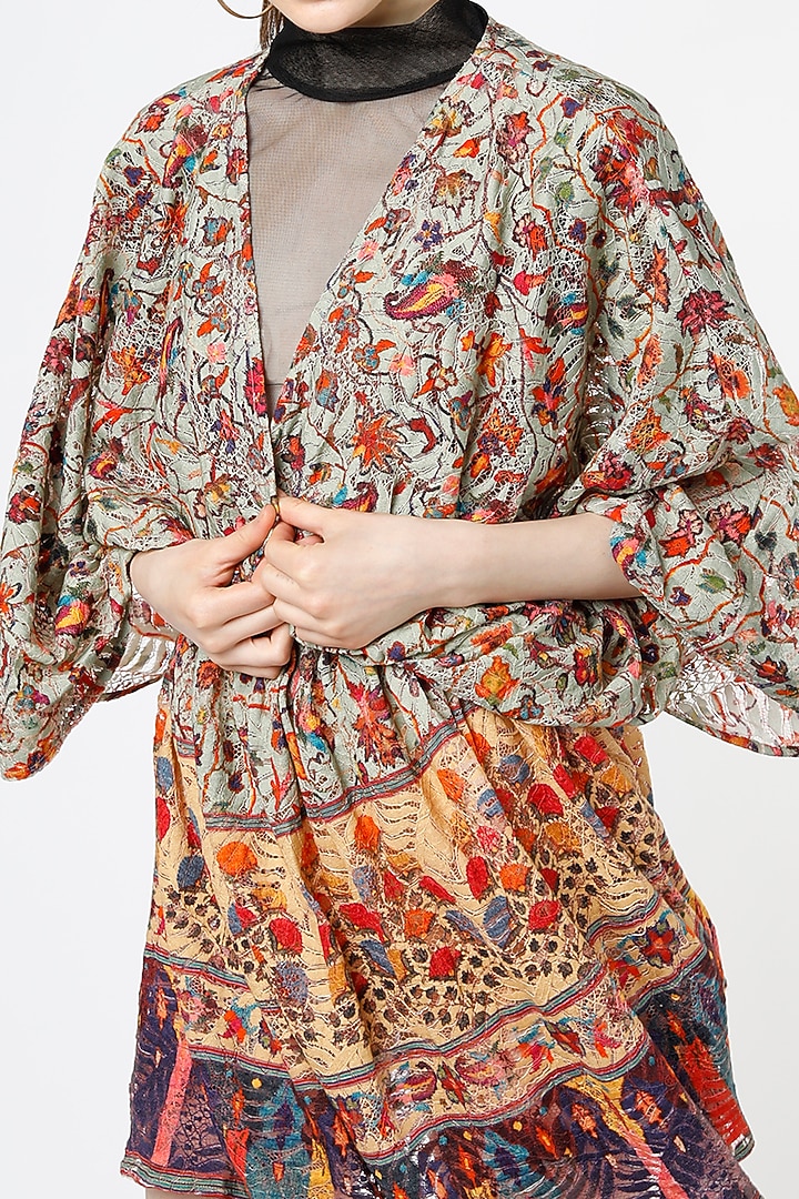 Multi-Colored Jacquard Summer Dress by Mia Magell at Pernia's Pop Up Shop