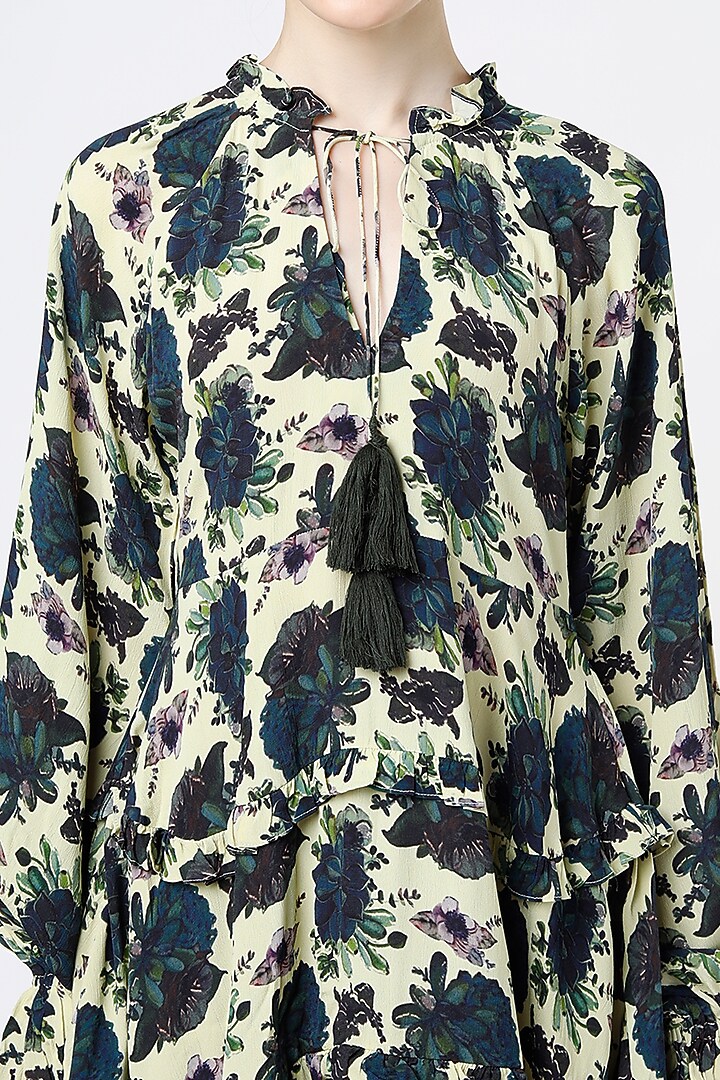 Green Printed Summer Dress by Mia Magell at Pernia's Pop Up Shop
