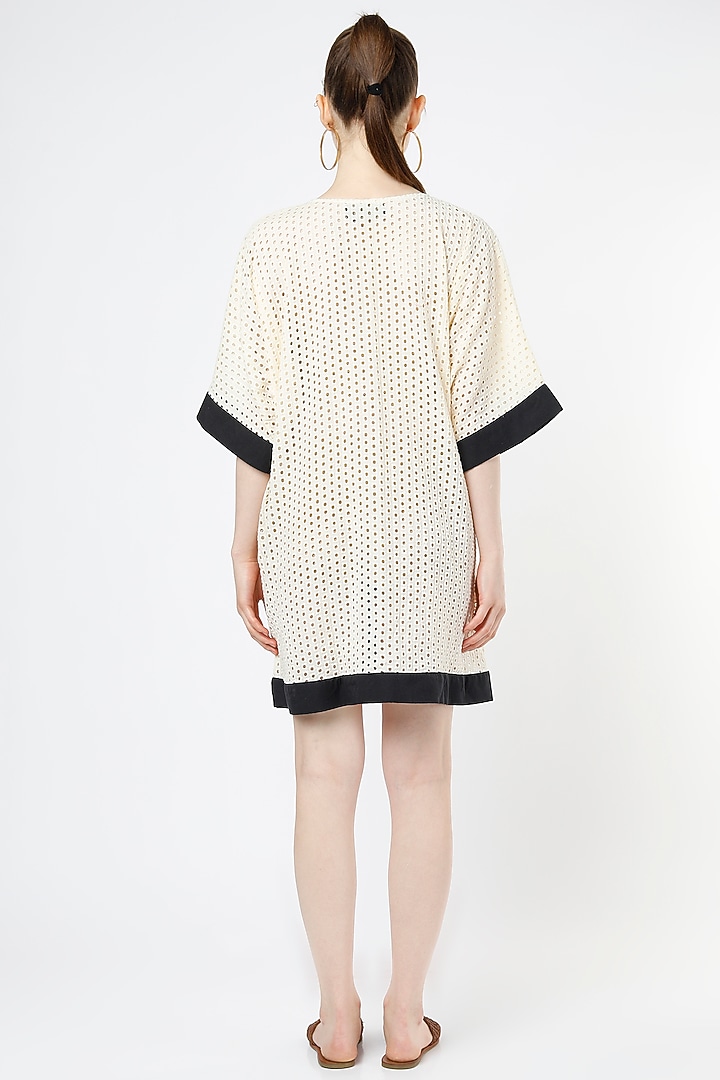 Creme Schiffli Summer Dress by Mia Magell at Pernia's Pop Up Shop