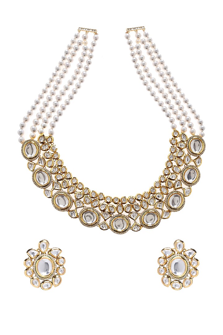 Gold Plated Zircon Necklace Set by Minaki at Pernia's Pop Up Shop
