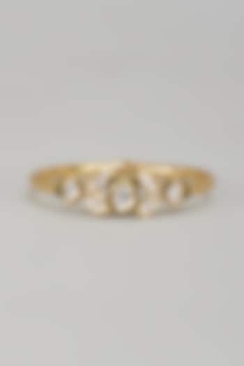 Gold Plated Kundan Polki Meenakari Bracelet by Minaki at Pernia's Pop Up Shop