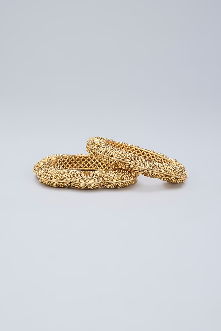 Gold Finish Temple Kada by Minaki at Pernia's Pop Up Shop