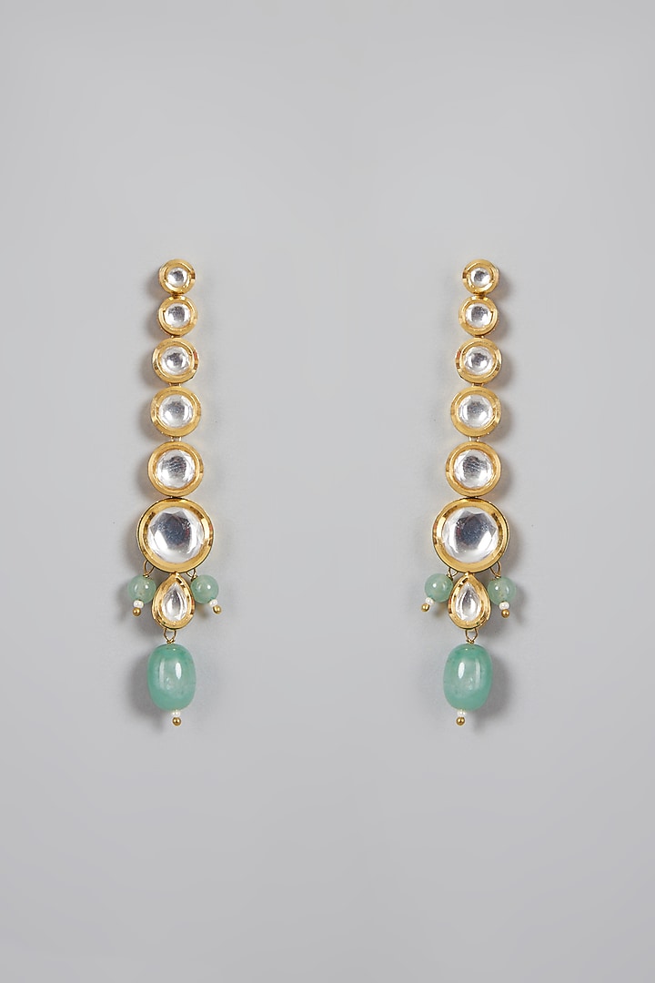 Gold Plated Kundan Polki Choker Necklace Set by Minaki at Pernia's Pop Up Shop
