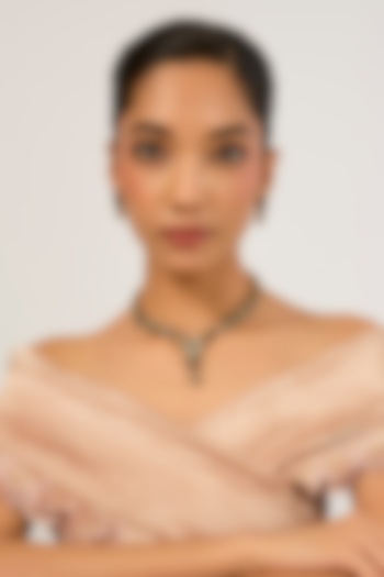 Two-Tone Finish Kundan Polki & Multi-Colored Stone Necklace Set by Minaki at Pernia's Pop Up Shop