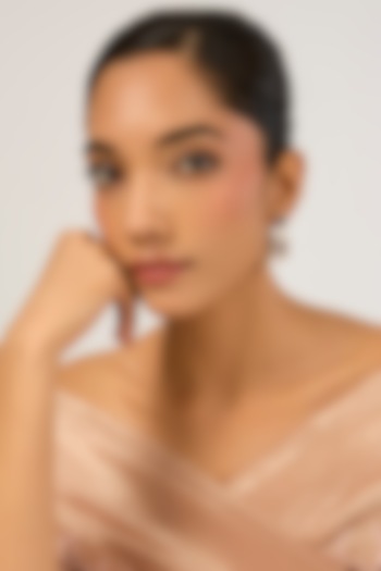 Gold Plated Blue Cubic Zirconia Dangler Earrings by Minaki at Pernia's Pop Up Shop