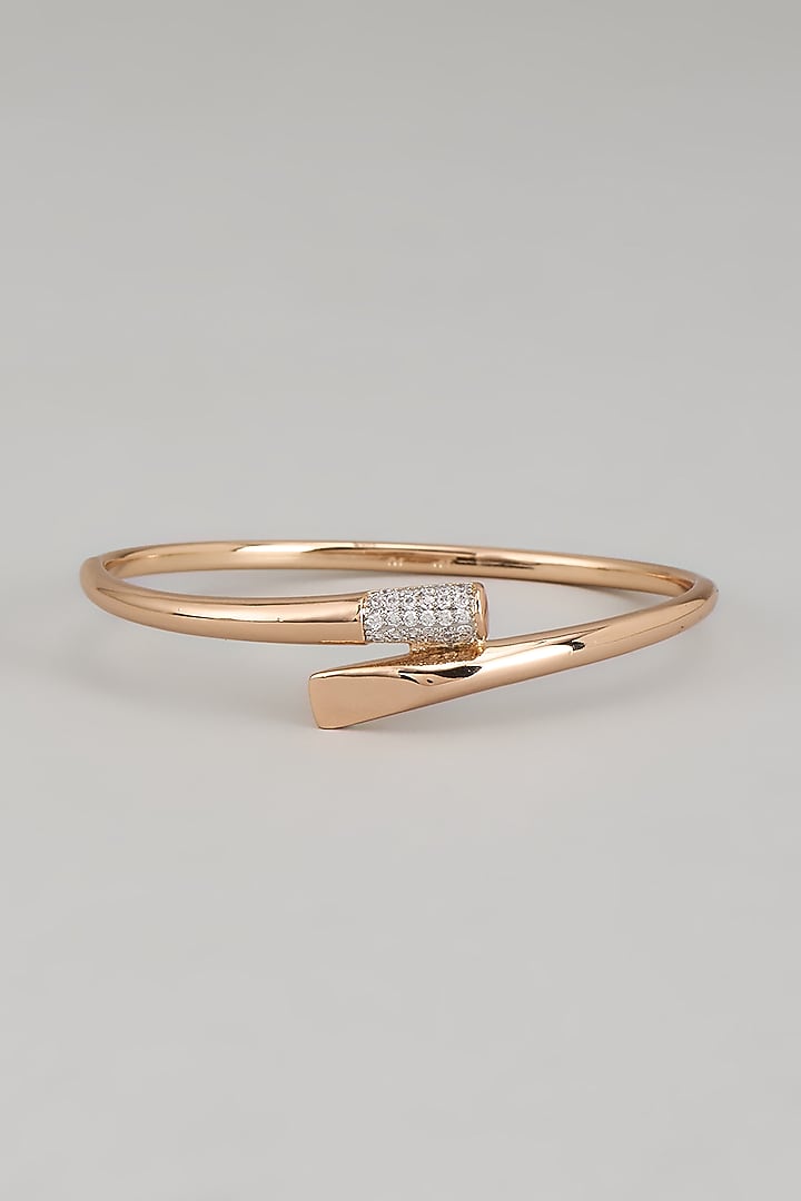 Gold Plated Cubic Zirconia Bracelet by Minaki at Pernia's Pop Up Shop