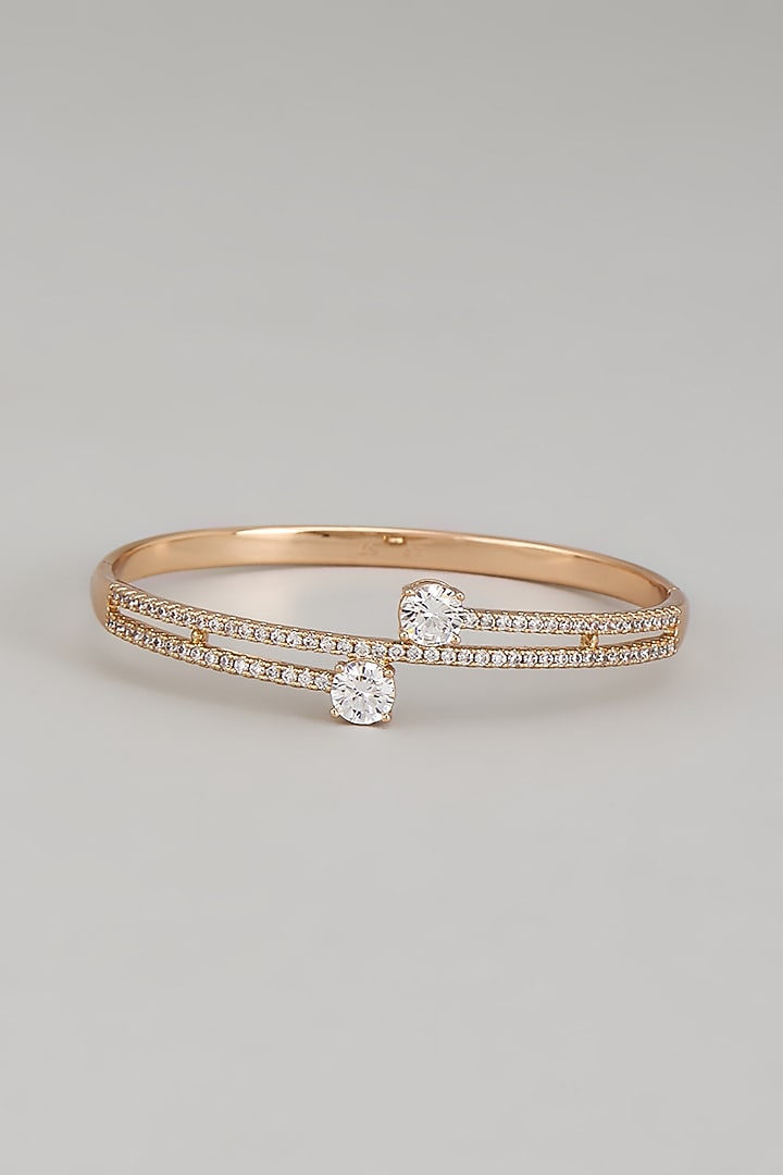 Gold Plated Cubic Zirconia Bracelet by Minaki at Pernia's Pop Up Shop