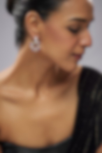 Gold Plated Multicolored Cubic Zirconia Dangler Earrings by Minaki at Pernia's Pop Up Shop