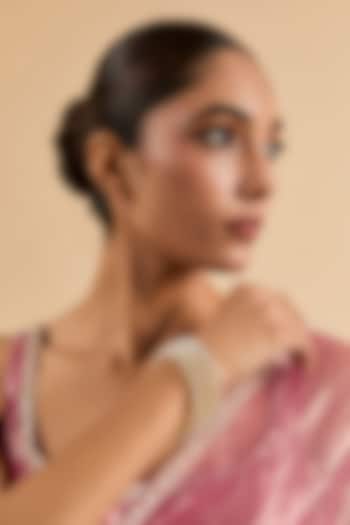 Gold Plated Cubic Zirconia Bangles (Set Of 4) by Minaki at Pernia's Pop Up Shop