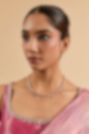 Gold Plated Cubic Zirconia Necklace by Minaki at Pernia's Pop Up Shop