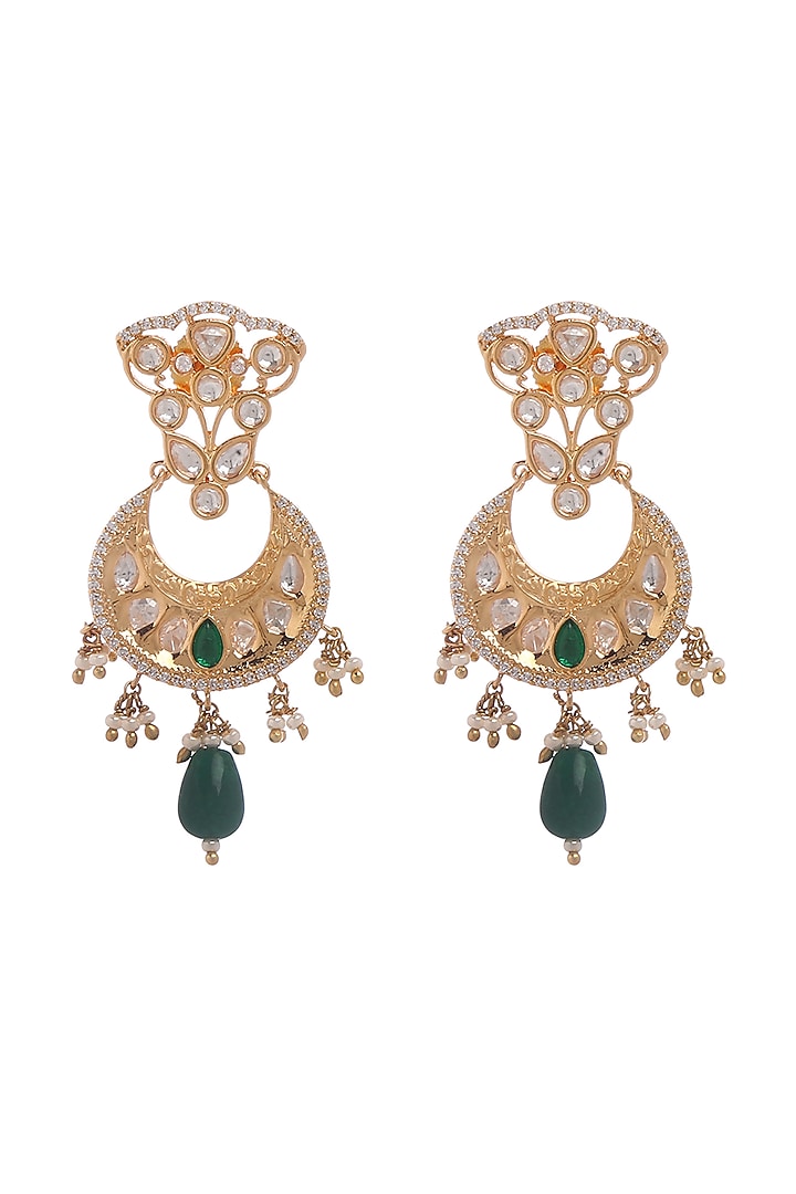 Gold Plated Beaded Long Pendant Necklace Set by Minaki at Pernia's Pop Up Shop