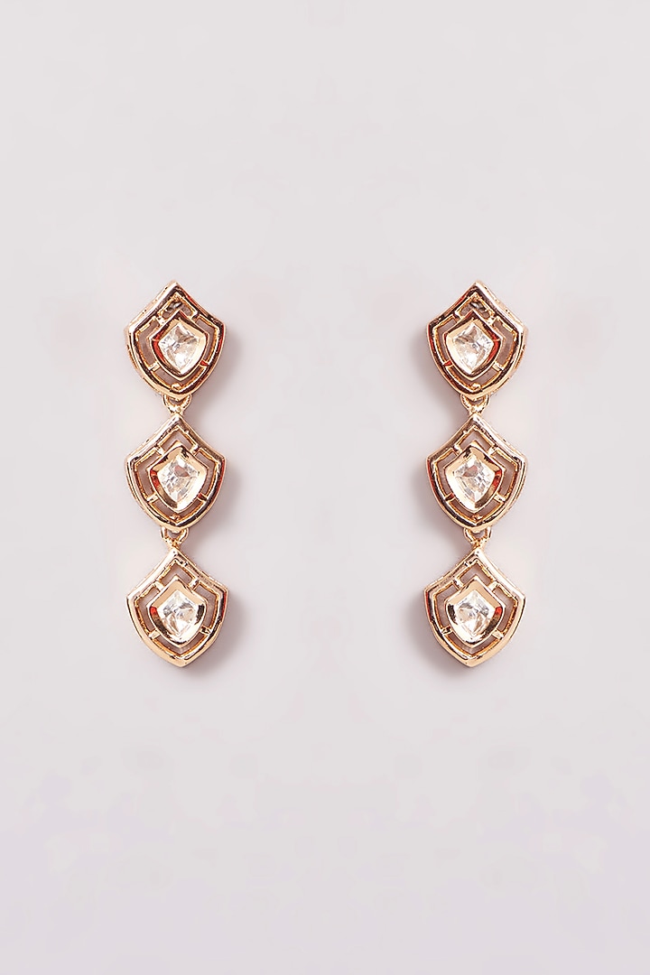 Gold Plated Kundan Polki Necklace Set by Minaki at Pernia's Pop Up Shop