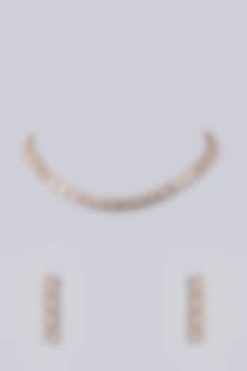 Gold Plated Kundan Polki & Pearl Pendant Necklace Set by Minaki at Pernia's Pop Up Shop