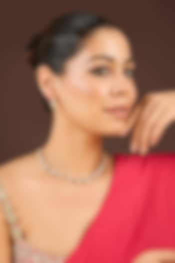 Gold Plated Kundan Polki Mint Meenakari Necklace Set by Minaki at Pernia's Pop Up Shop