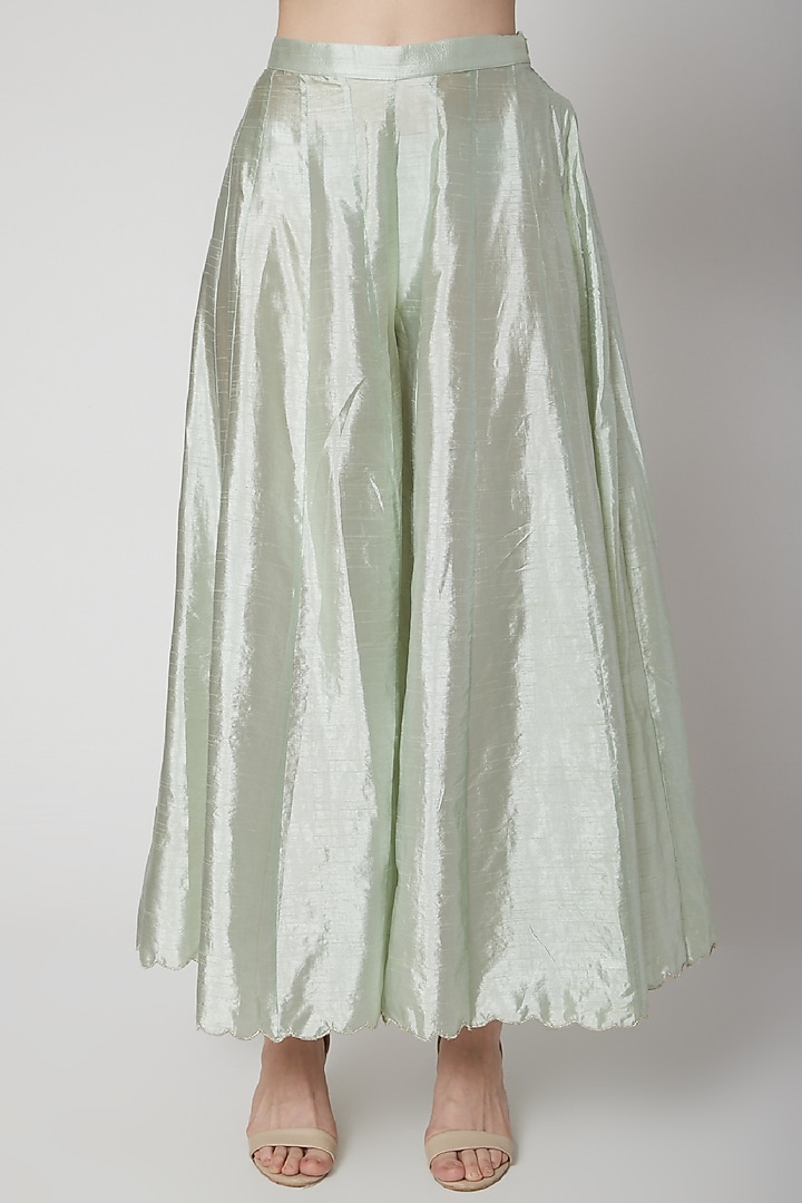Mint Green Embroidered Kurta Set by Mint Blush at Pernia's Pop Up Shop