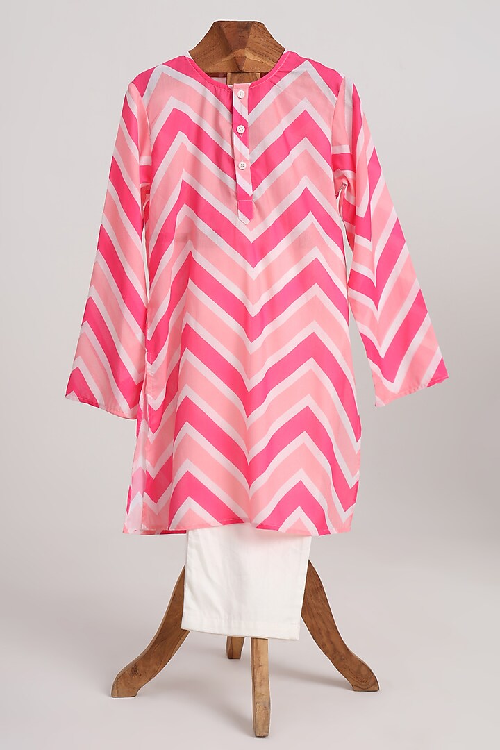 Blue Glaze Cotton Printed Nehru Jacket Set For Boys by MINIME ORGANICS at Pernia's Pop Up Shop
