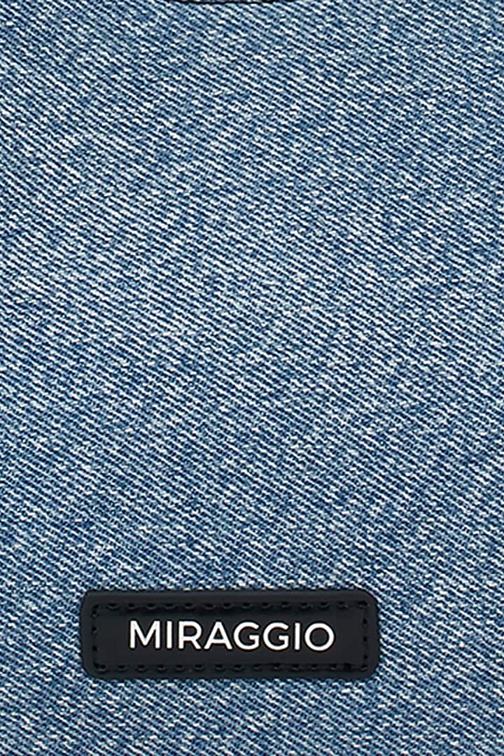 Blue & Black Denim Shoulder Bag by Miraggio at Pernia's Pop Up Shop
