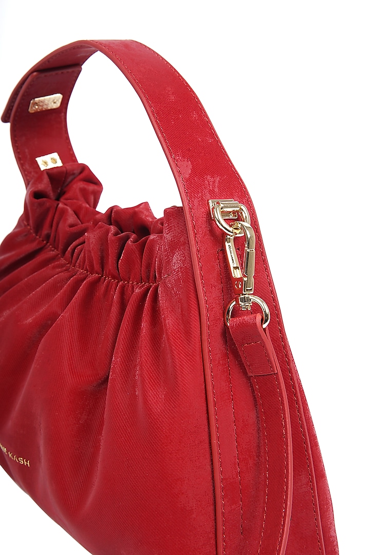 Red Velvet Scrunchy Bag by MIR KASH at Pernia's Pop Up Shop
