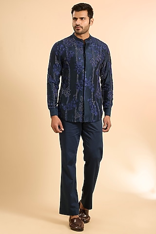 Buy Midnight Blue Pant For Cocktail for men Online from Indian Designers  2026