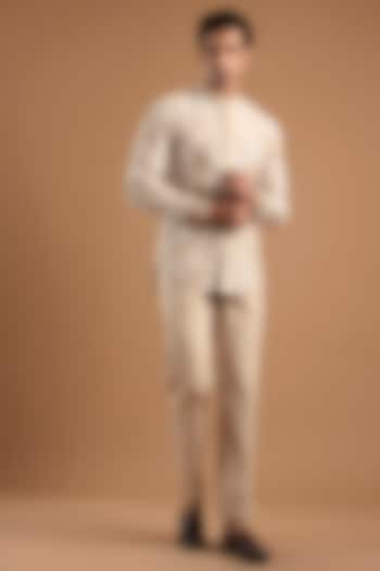 Champagne Dupion Co-Ord Set by Mishru Men at Pernia's Pop Up Shop