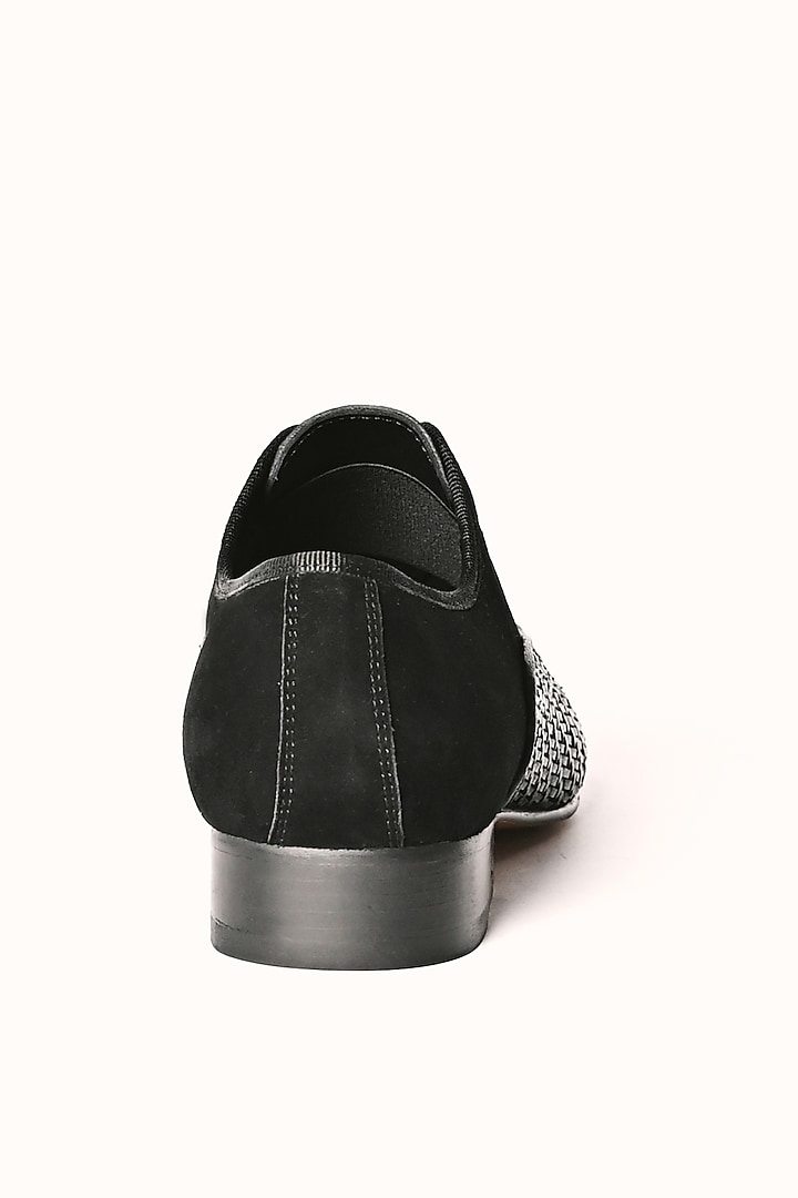Black Leather Slip-On Shoes by MisterSinister at Pernia's Pop Up Shop