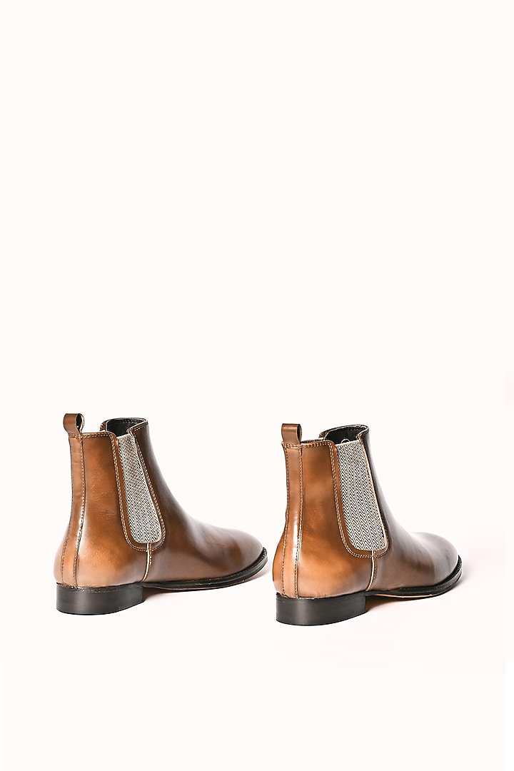 Caramel Leather Chelsea Boots by MisterSinister at Pernia's Pop Up Shop