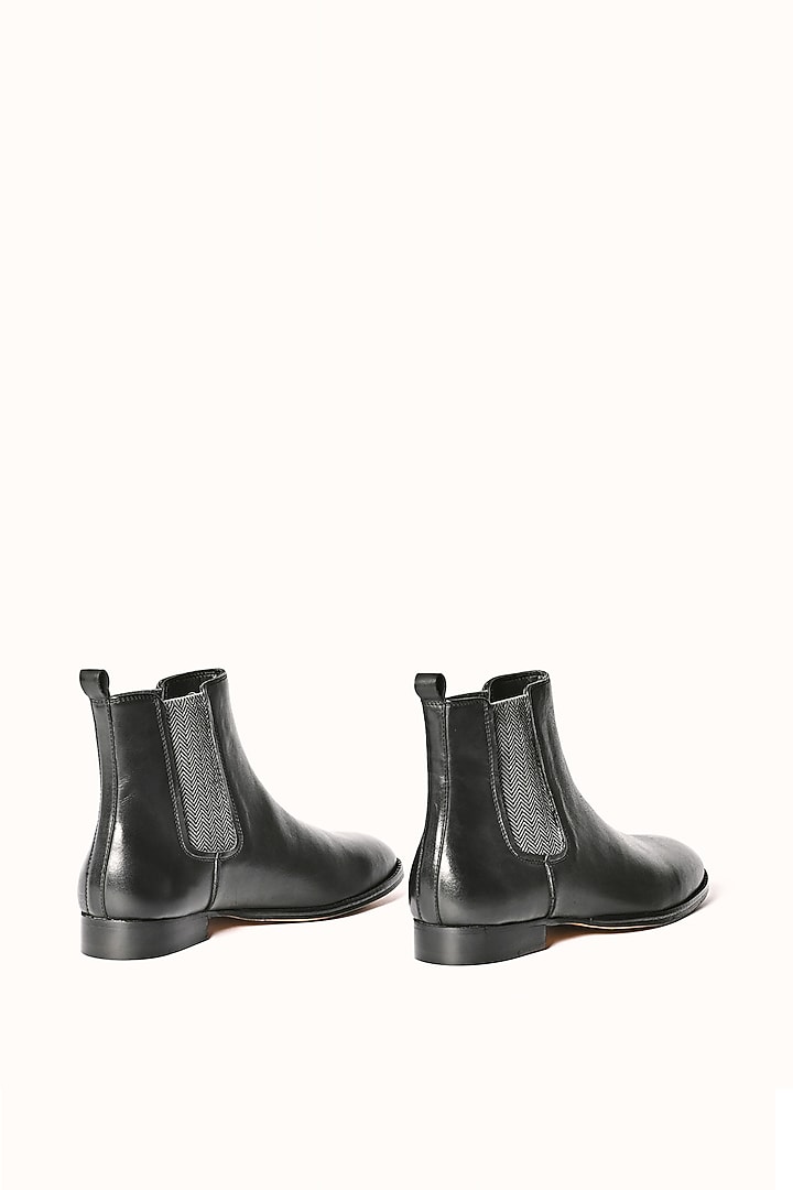 Black Leather Chelsea Boots by MisterSinister at Pernia's Pop Up Shop