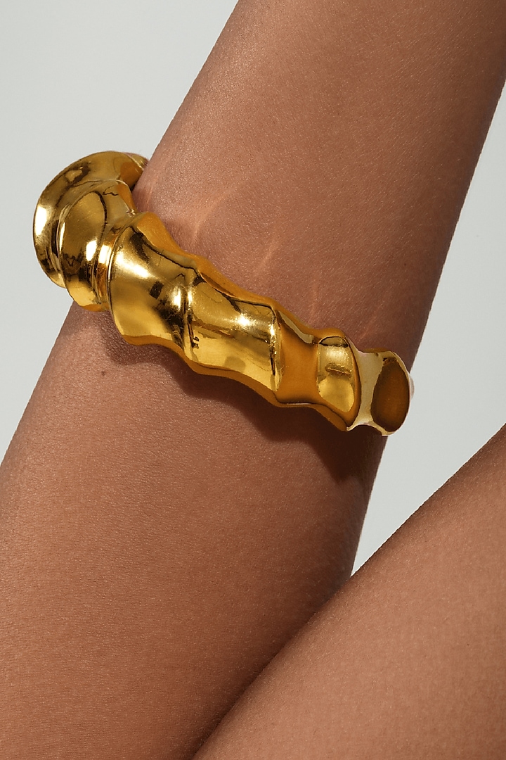 Gold Plated Faun Cuff by Misho Designs