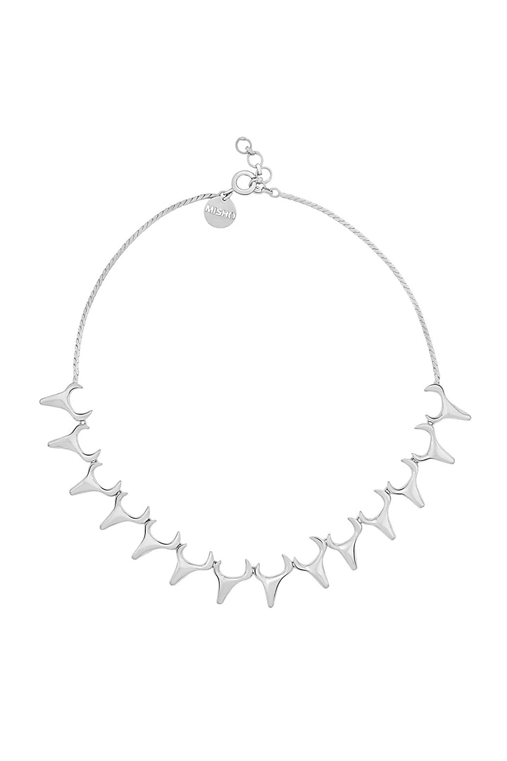 Silver Rhodium Finish Mini Toro Necklace by Misho Designs