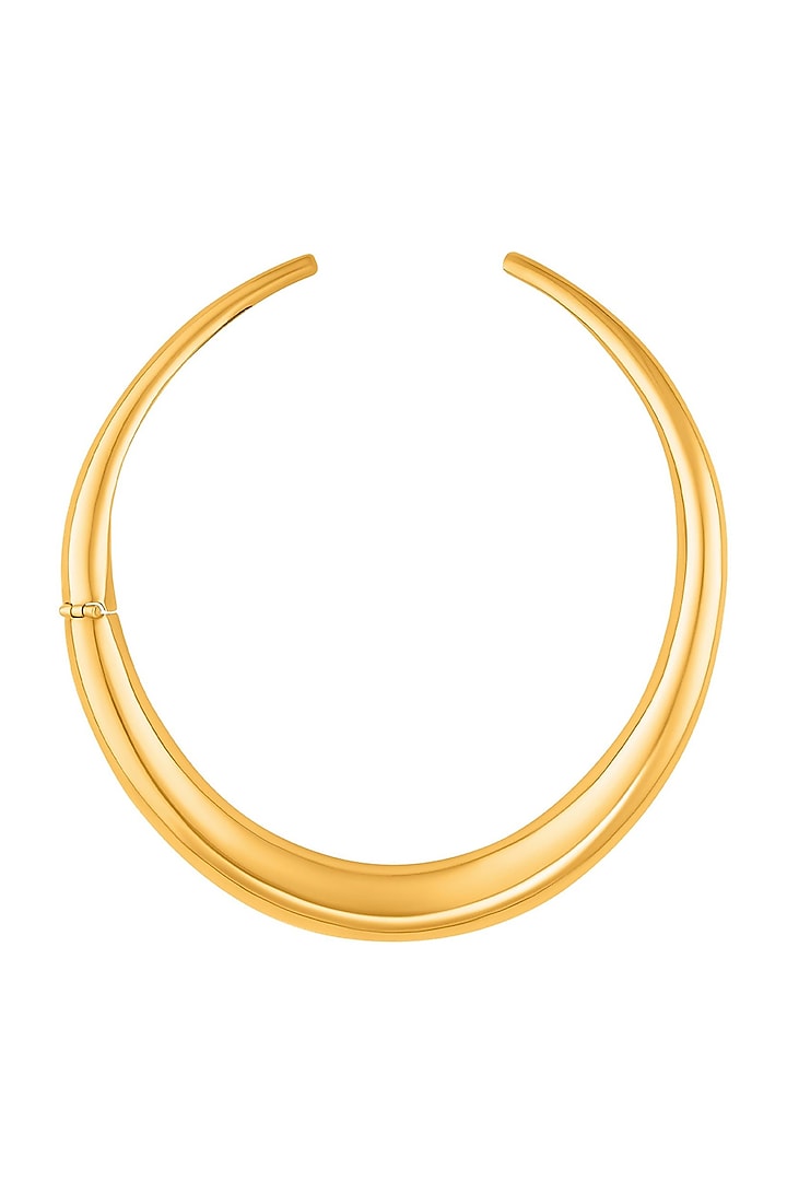 Gold Plated Choker Necklace by Misho Design