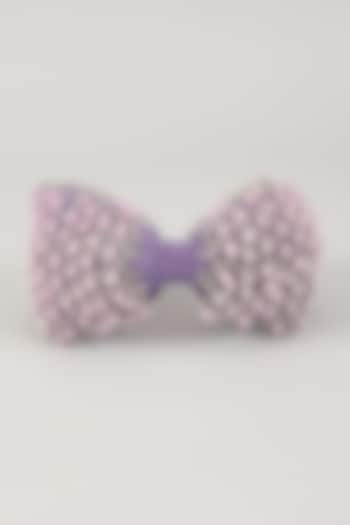 Lavender French Crepe Pearl & Cutdana Embellished Hairband by MISSY at Pernia's Pop Up Shop