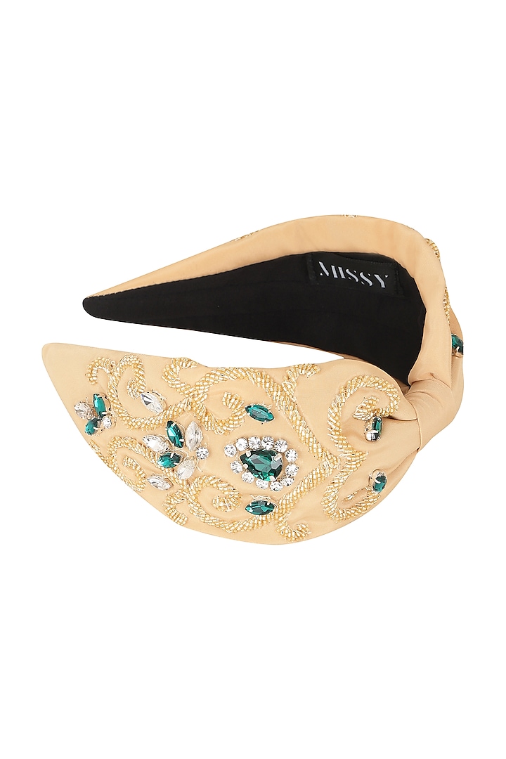 Gold Embellished Headband by MISSY